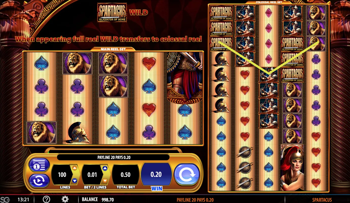 Gana hasta 12,000x tu apuesta en Spartacus Spartacus slot